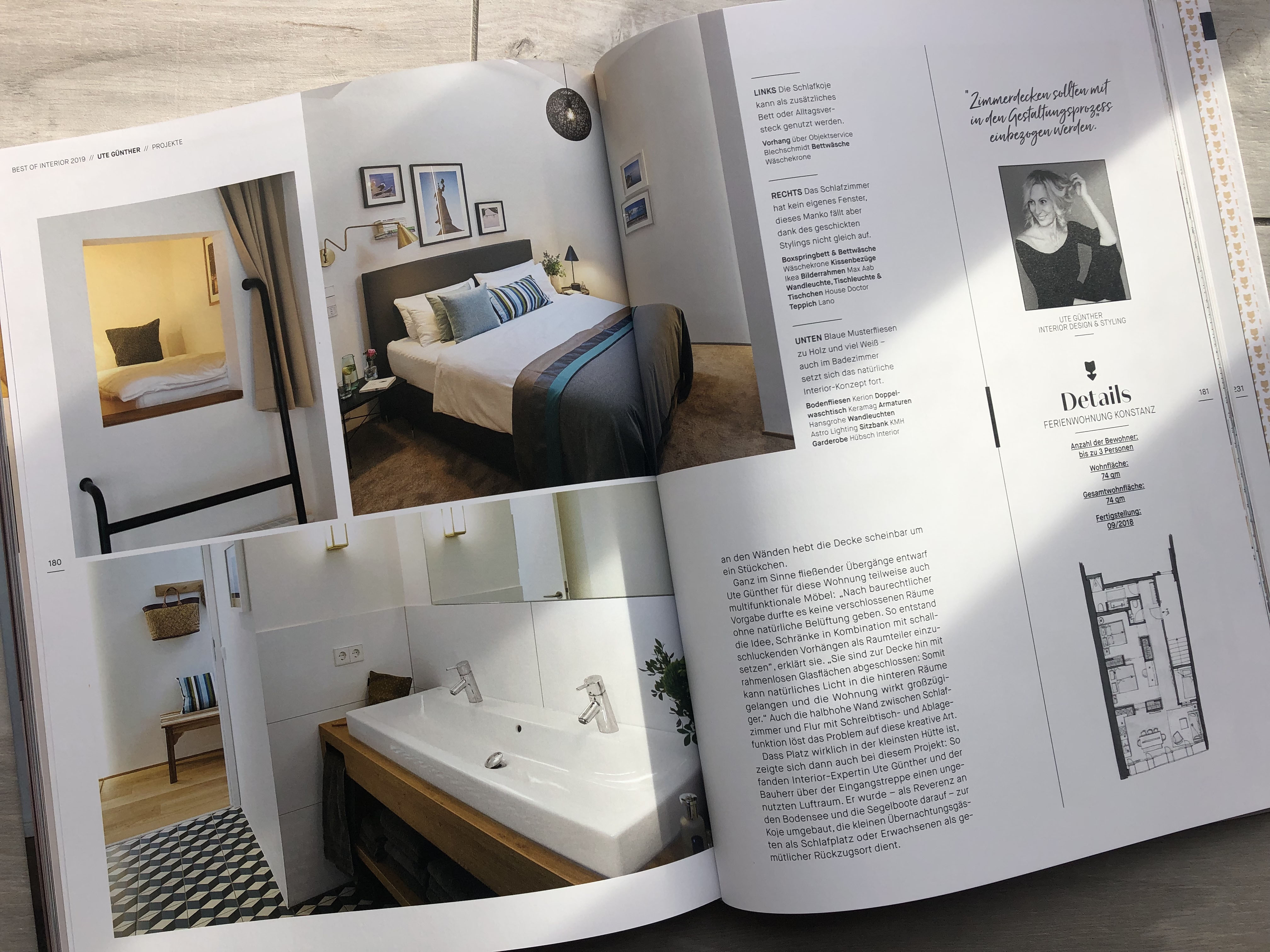 Best of Interior 2019 — interior spread with floor plan and portrait