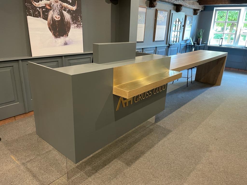 Reception desk — finished