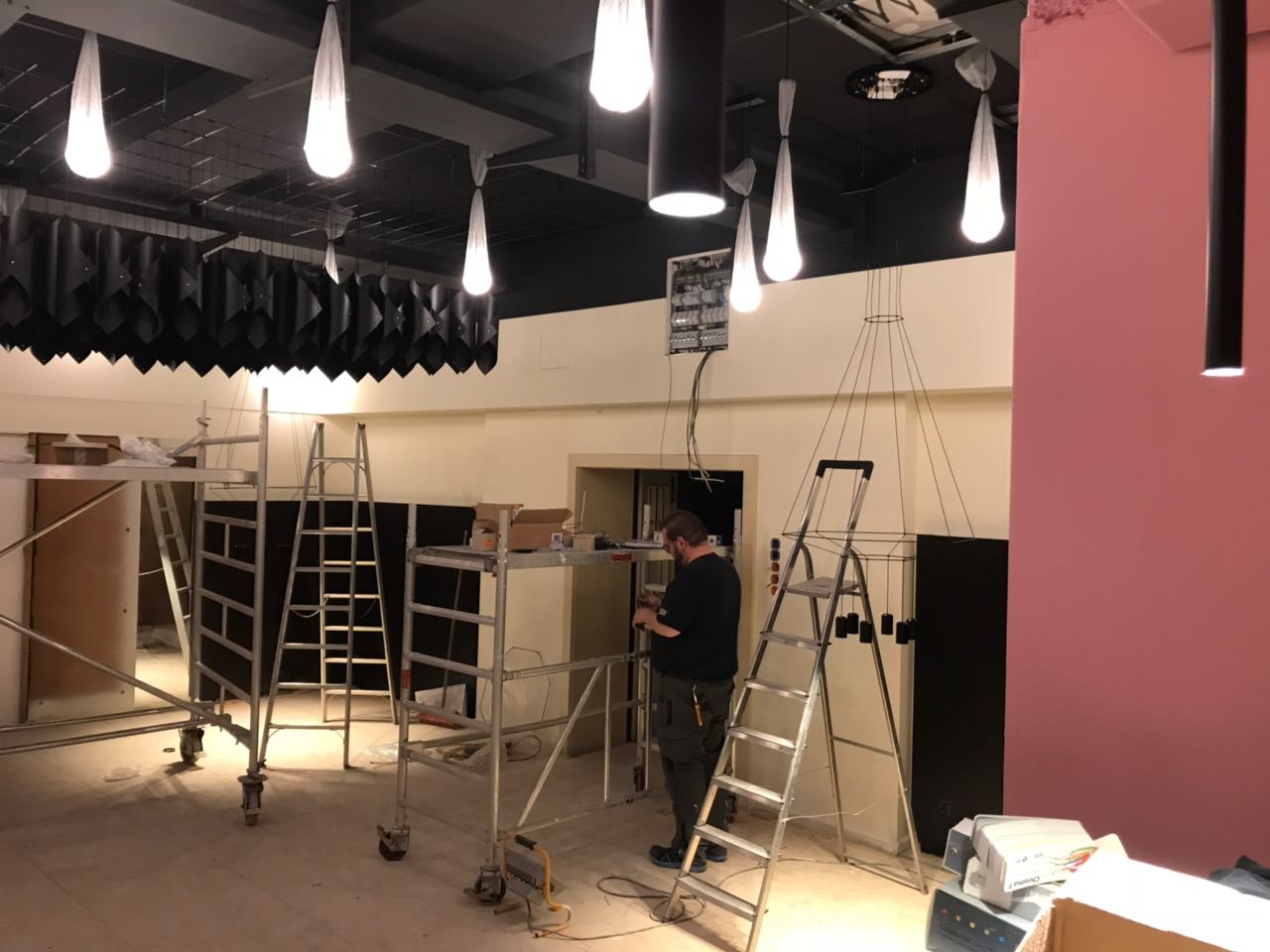 Restaurant during construction