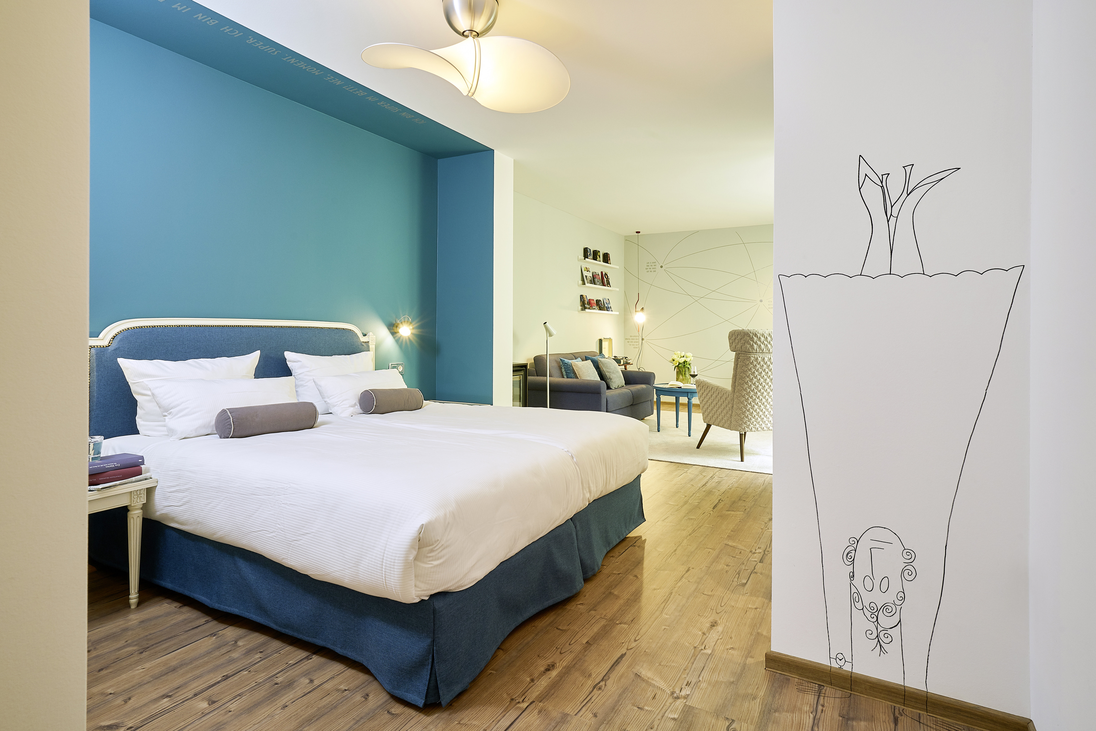 The Elvira room — hand-painted wall mural