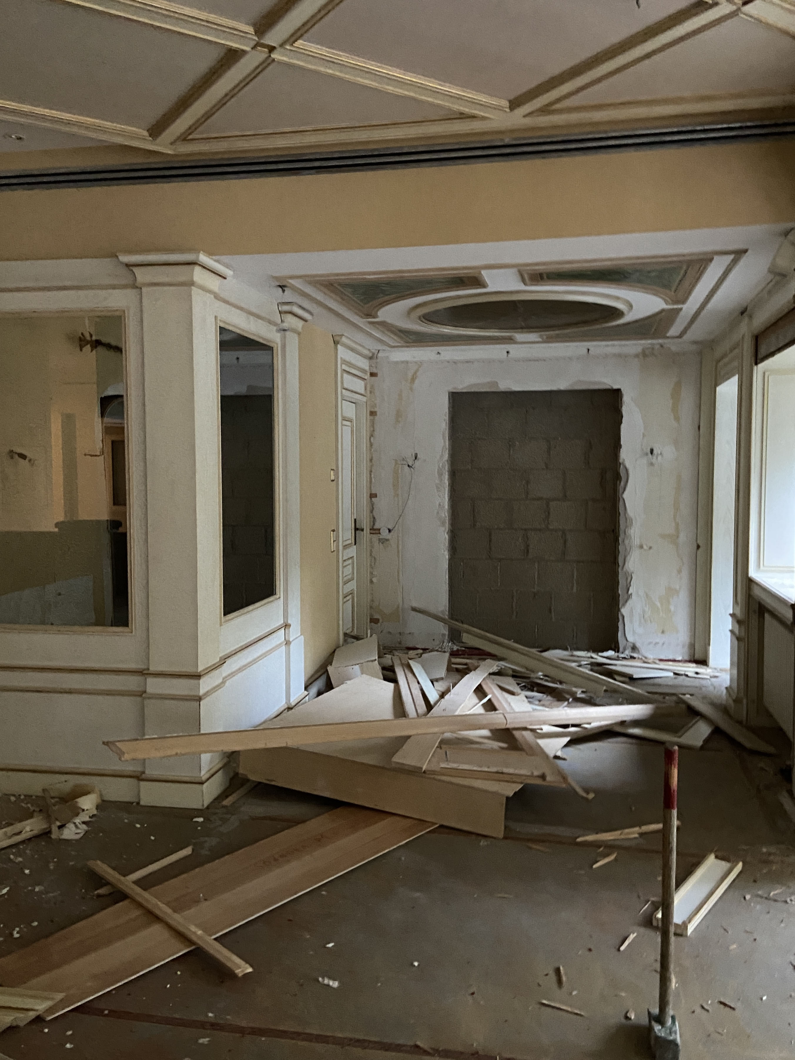 Restaurant during renovation